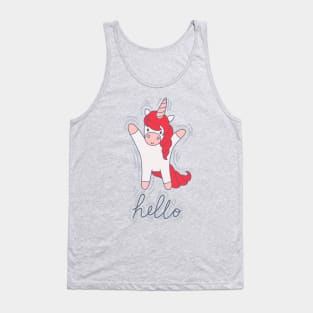 Hello Unicorn Tank Top